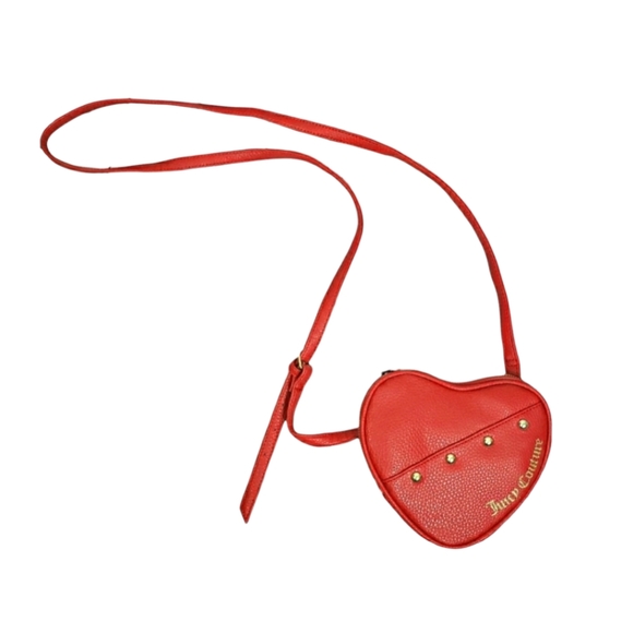 Juicy Couture Bags Juicy Couture Heart Shaped Crossbody Purse Red